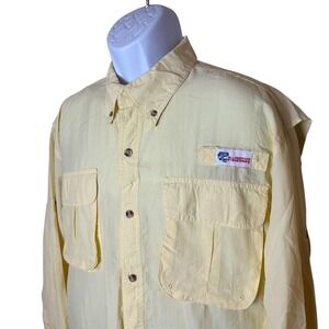 All American Fisherman Fishing Shirt Mens Large Outdoor Fish Boat Nature River